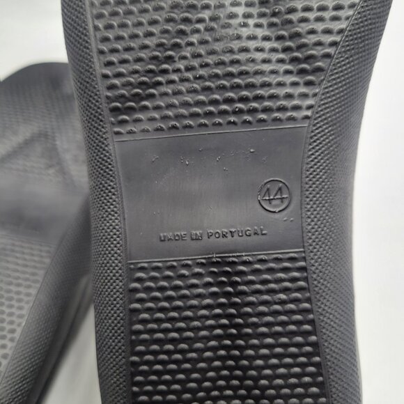 HAMMACHER SCHLEMMER Black Leather The Gentlemen's Walk ON Air Sandal Size 44 - Picture 8 of 8